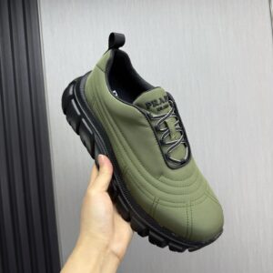 prada re nylon sneakers green