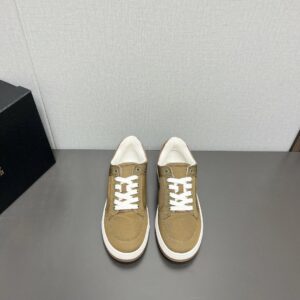 ysl sl61 canvas sneakers brown