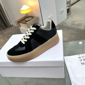 maison margiela mm6 thick bottom sneakers black
