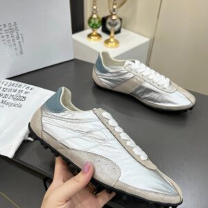 maison margiela mm6 sinters trainers silver