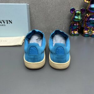 lanvin suede sneakers blue