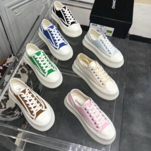 chanel vintage sneakers pink
