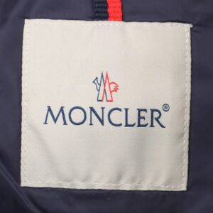 moncler large m logo baseball down jacket blue