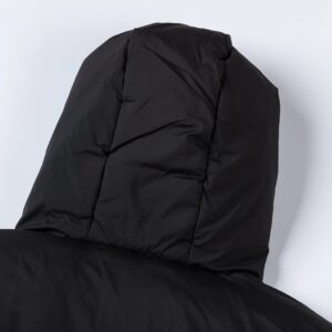 nike hooded down jacket black orange