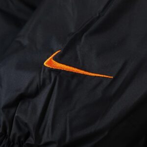 nike hooded down jacket black orange