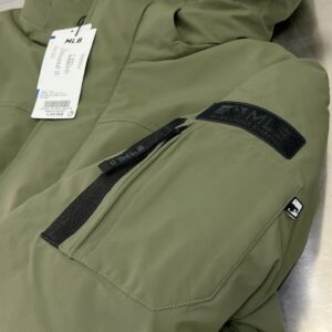 ​​mlb new york yankees oversized logo hooded long puffer jacket​ green