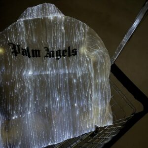 moncler x palm angels unisex light up down jacket (white)