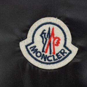 moncler unisex ribbon accented down jacket black