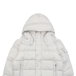 moncler maya matte finish down jacket white