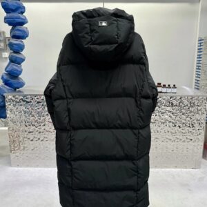 mlb unisex longline hooded down jacket​ black