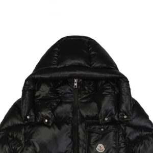 moncler unisex ribbon accented down jacket black