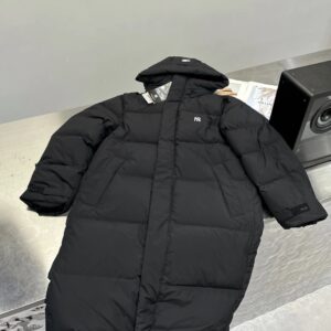 mlb unisex longline hooded down jacket​ black