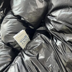 moncler madeira fw222 two tone short hooded down jacket(grey white)