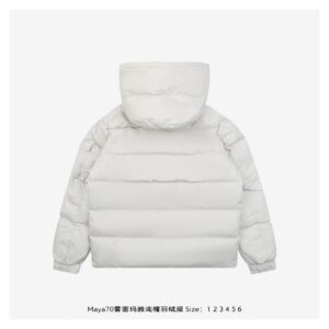 moncler maya matte finish down jacket white