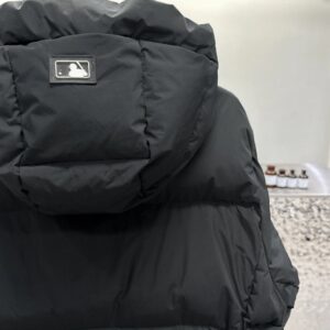 mlb unisex longline hooded down jacket​ black