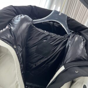 moncler madeira fw222 two tone short hooded down jacket(grey white)