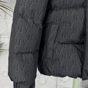 mlb unisex vintage monogram short puffer jacket​ black
