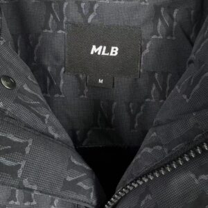 mlb unisex vintage monogram short puffer jacket​ black