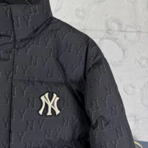 mlb unisex vintage monogram short puffer jacket​ black