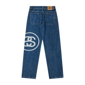 ​​stussy 2025 double sided print denim pants (blue)​