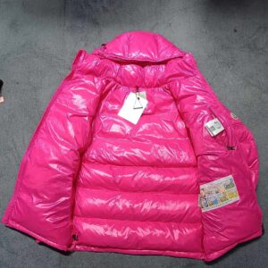 moncler maya short jacket pink