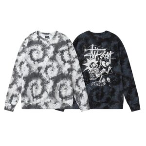 stussy skull logo sweatshirt, multi color