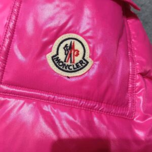 moncler maya short jacket pink