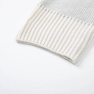 ​​stussy relaxed fit crew neck knit sweater (white​)