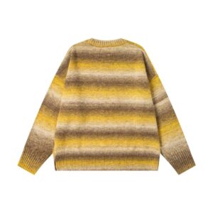 ​​stussy 2025 unisex patterned knit sweater (grey, green, yellow)​