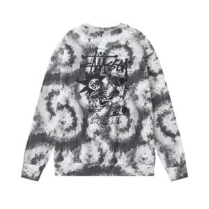 stussy skull logo sweatshirt, multi color