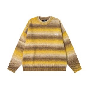​​stussy 2025 unisex patterned knit sweater (grey, green, yellow)​