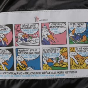 moncler unisex ribbon accented down jacket black