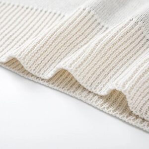 ​​stussy relaxed fit crew neck knit sweater (white​)