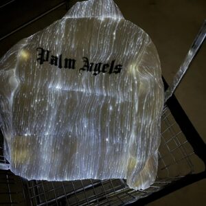 moncler x palm angels unisex light up down jacket (white)