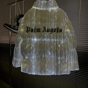 moncler x palm angels unisex light up down jacket (white)