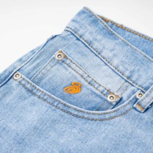 stussy solid denim pants​ light blue