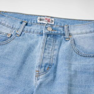 stussy solid denim pants​ light blue