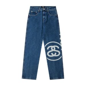 ​​stussy 2025 double sided print denim pants (blue)​