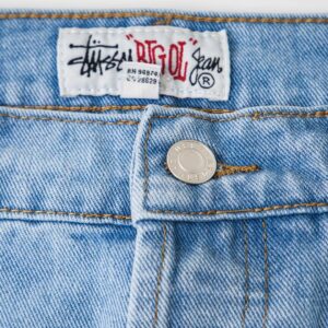 stussy solid denim pants​ light blue
