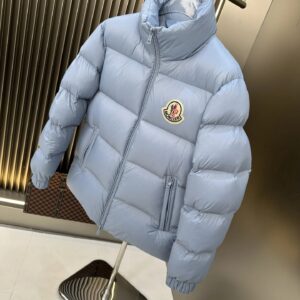 moncler short down jacket(blue)