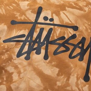 stussy tie dye hoodie orange