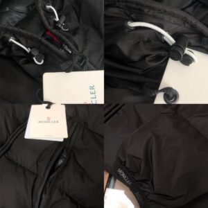 moncler embroidered lettering down jacket(black)