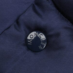 moncler large m logo baseball down jacket blue
