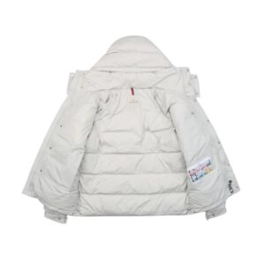 moncler maya matte finish down jacket white