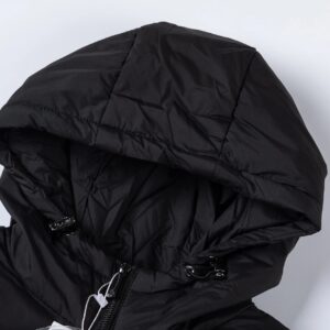 nike hooded down jacket black orange