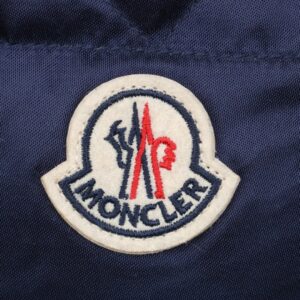 moncler large m logo baseball down jacket blue