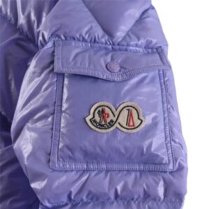 ​​moncler maya fw22 short hooded down jacket​ purple