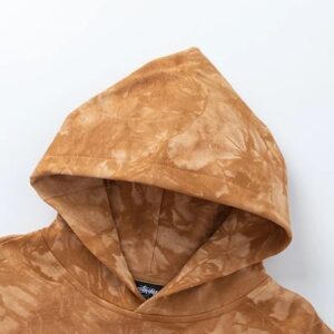 stussy tie dye hoodie orange