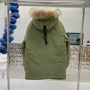 ​​mlb new york yankees oversized logo hooded long puffer jacket​ green