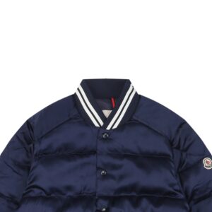 moncler large m logo baseball down jacket blue